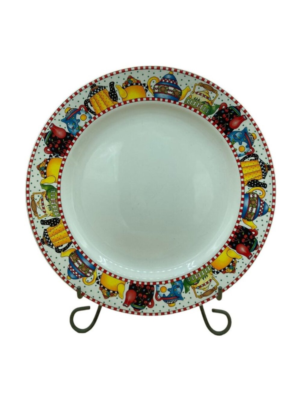 Mary Engelbreit Afternoon Tea 12.5” Charger Plate by Sakura 1994 At Home